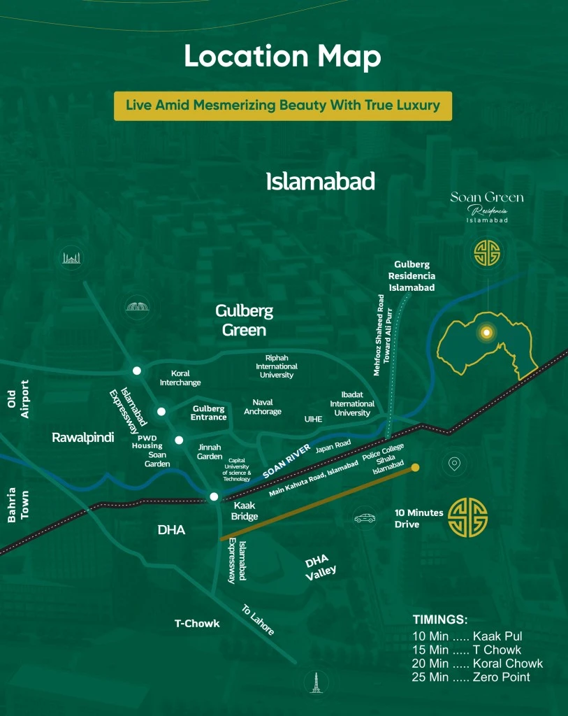 Soan Greens Residencia Location Map